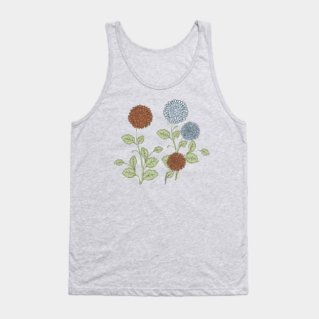 Chrysanthemums Tank Top by SWON Design